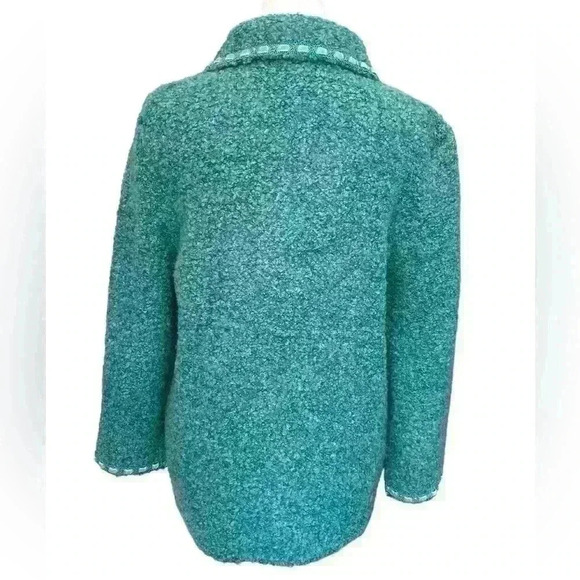 SIMONTON Says by George Simonton Wool Blend &  Velvet Trim Coat Jacket. Size S/M - Picture 3 of 9